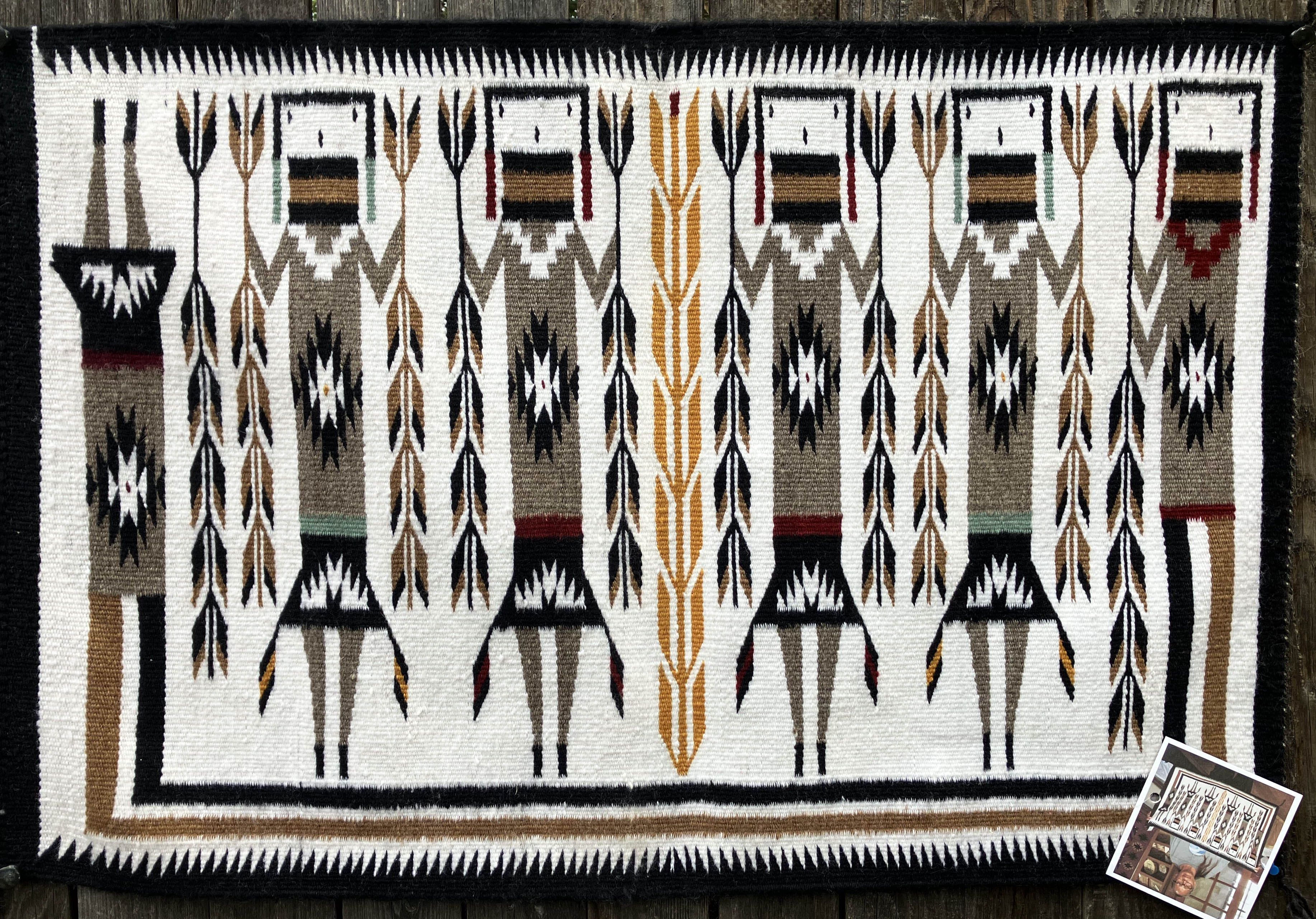 Marilyn Blackie | Shiprock Yei Weaving | Penfield Gallery of Indian Arts | Albuquerque, New Mexico